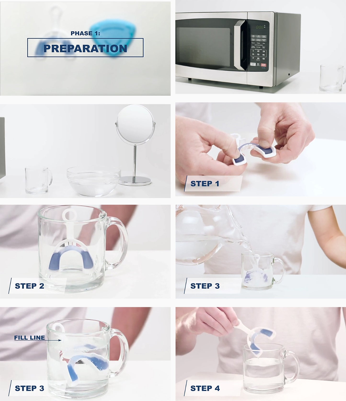 Experience unmatched comfort and protection during the night with the Dental Guard for Nighttime Teeth Grinding with Tray.