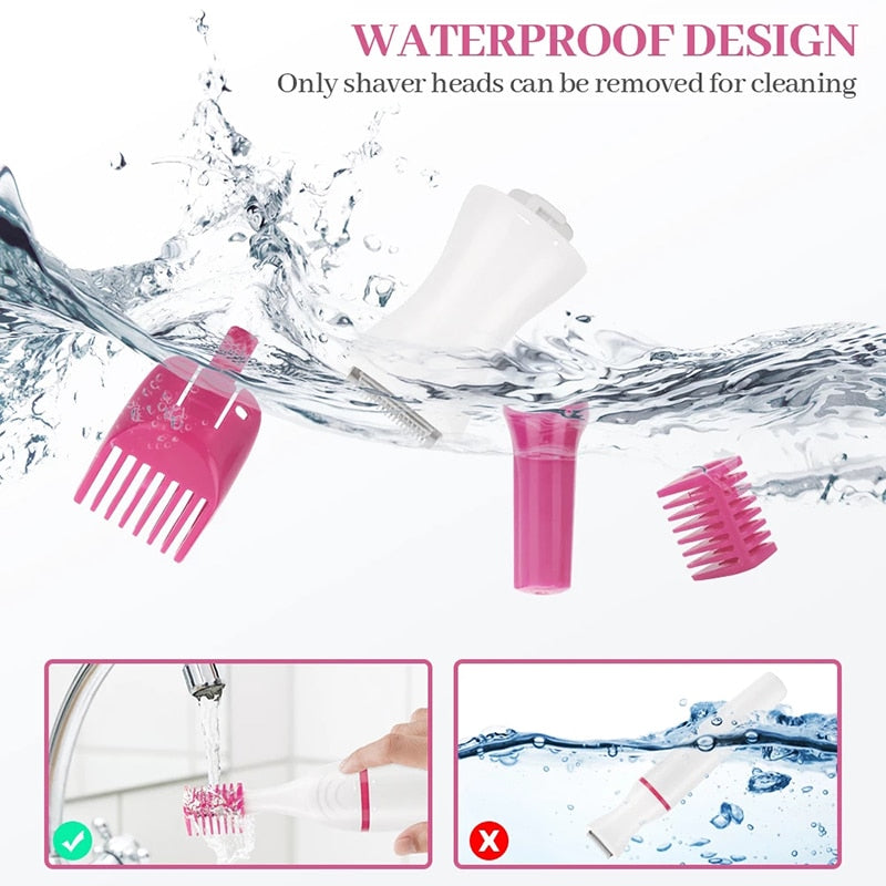 Get your hair removed faster,  more confortably and Save yourself time for things that matter the most with our 
5 In 1 Multifunction Hair Removal Combo.