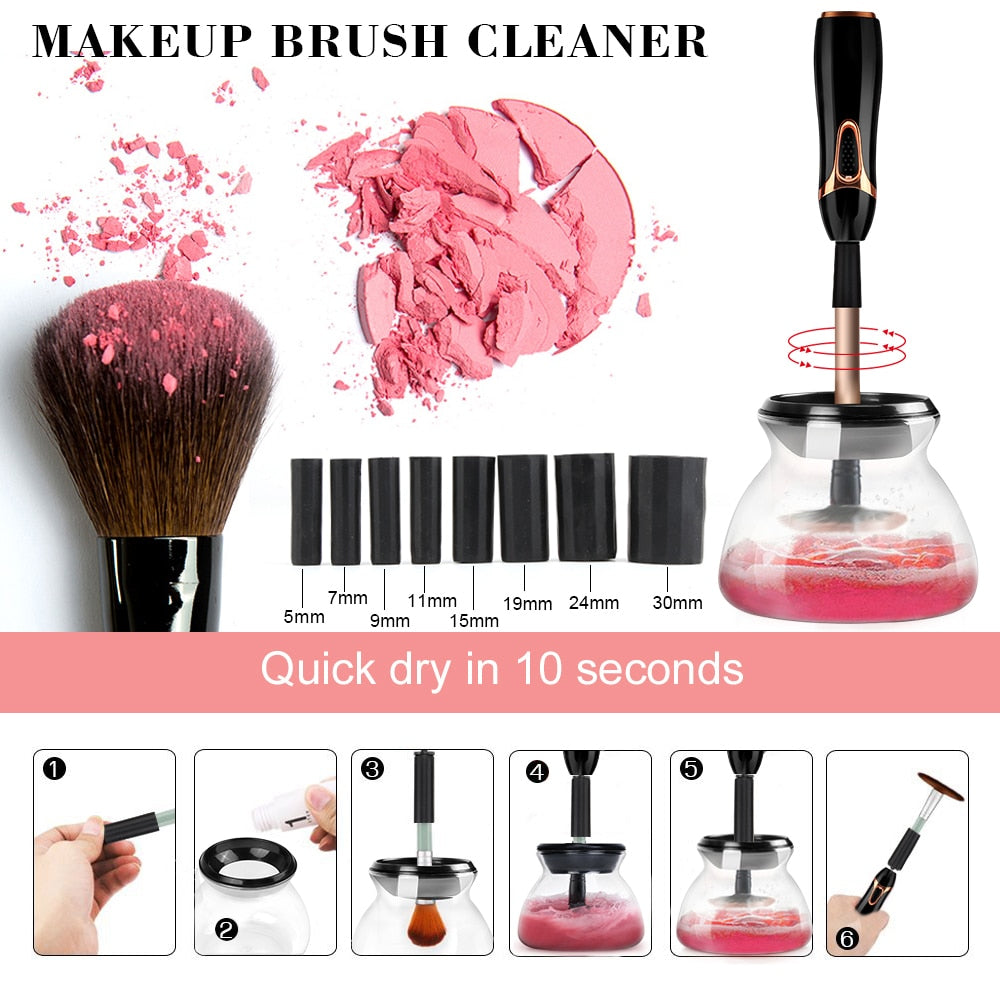 Look and feel your best with the Makeup Brush Automatic  Cleaner and Dryer