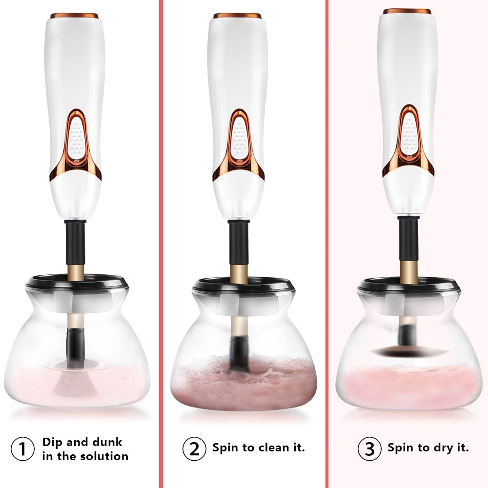 Look and feel your best with the Makeup Brush Automatic  Cleaner and Dryer