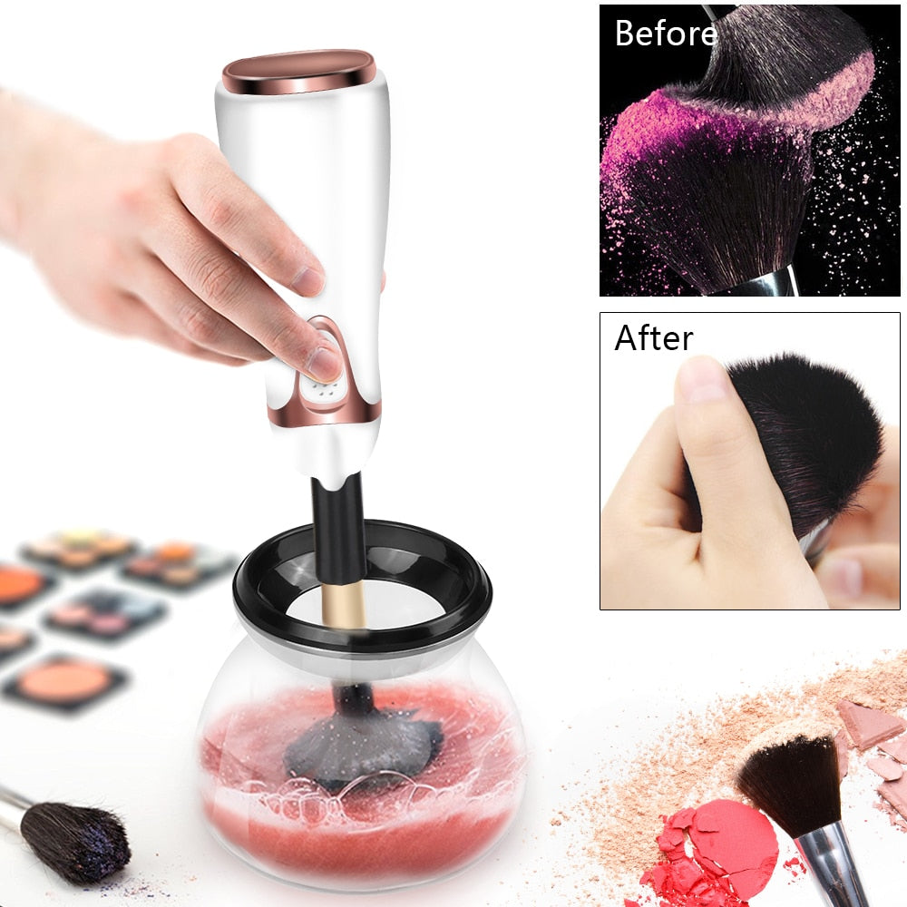 Look and feel your best with the Makeup Brush Automatic  Cleaner and Dryer