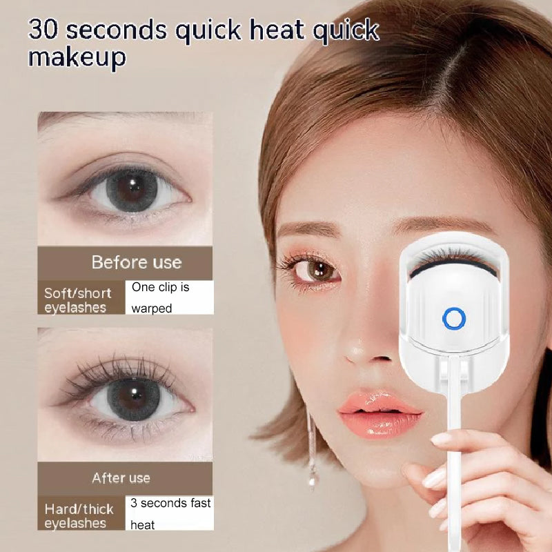 Achieve long-lasting, beautifully curled lashes with the Heated Eyelash Curler.