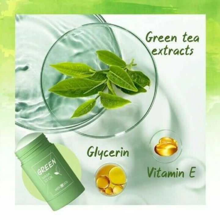 Embrace the power of nature for healthy, glowing skin with the Green Tea Cleansing Mask Stick.