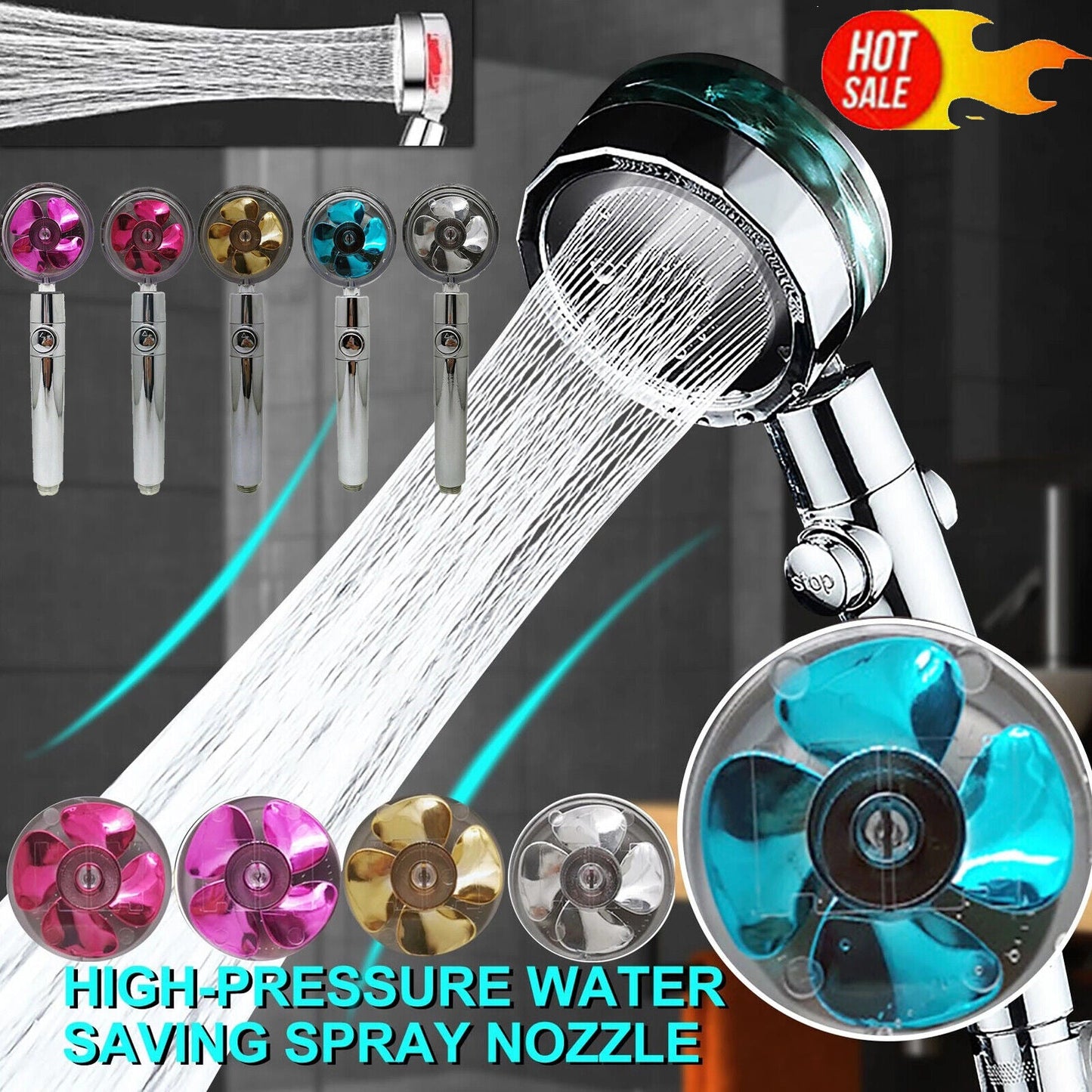 Enjoy a spa-like experience in the comfort of your own bathroom with the Pressurized Shower Head.