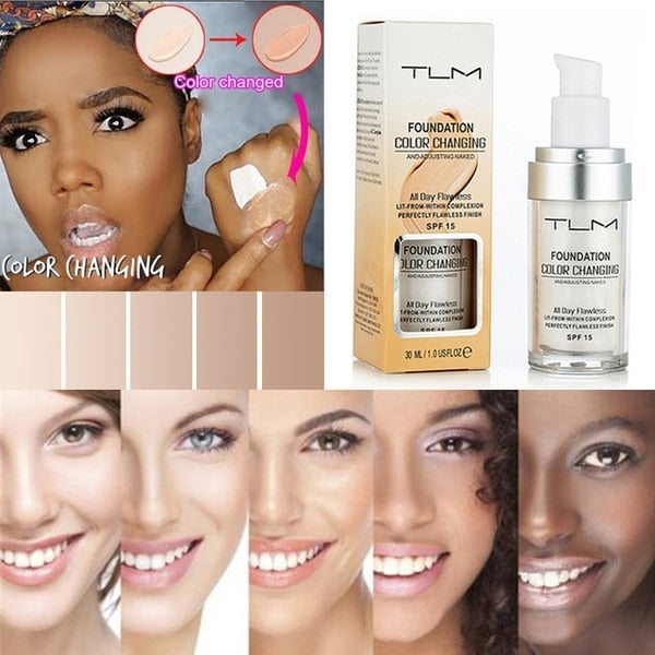 Experience the future of beauty with a foundation that truly matches you with the Color Changing Foundation.