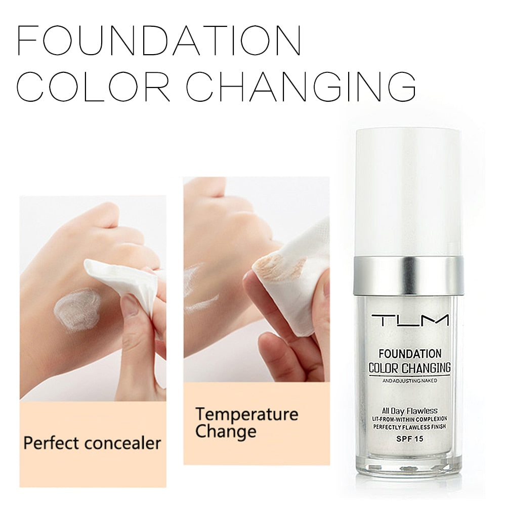 Experience the future of beauty with a foundation that truly matches you with the Color Changing Foundation.