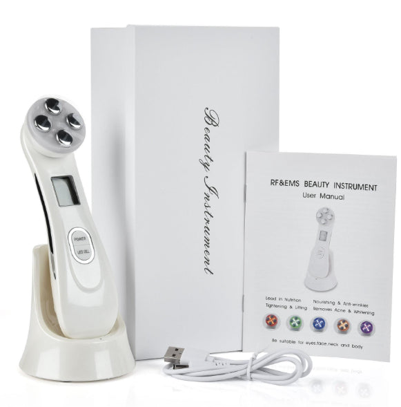 Enjoy spa-like treatment from the comfort of your home with the Facial Beauty Ion Device and Beauty Instrument.