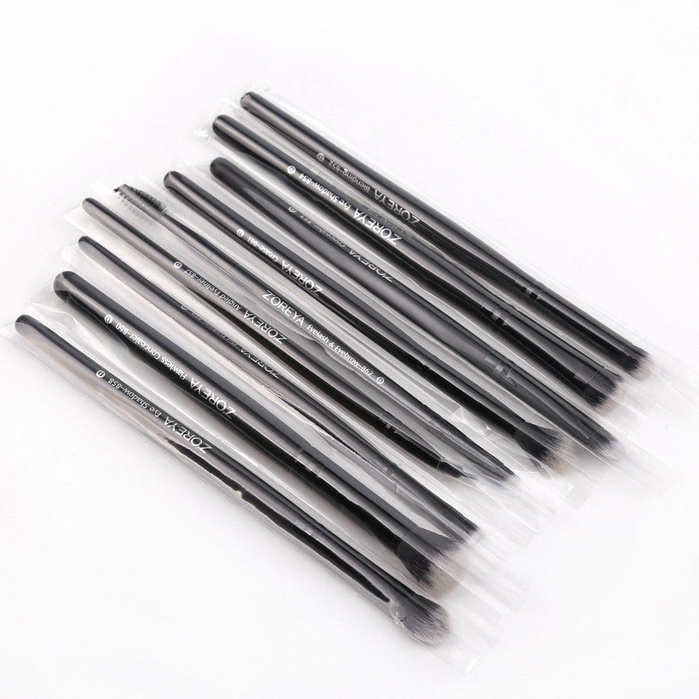 Enjoy a seamless beauty experience that enhances your natural features with  the ZOREYA 15-Piece Makeup Brush Set with Black Handles.