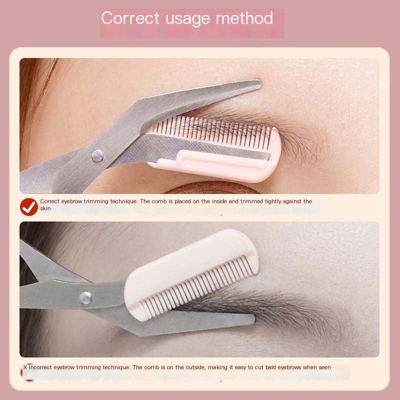 Achieve perfectly shaped eyebrows with ease and precision , with the Eyebrow Scissors with Comb for Beginners and Makeup.