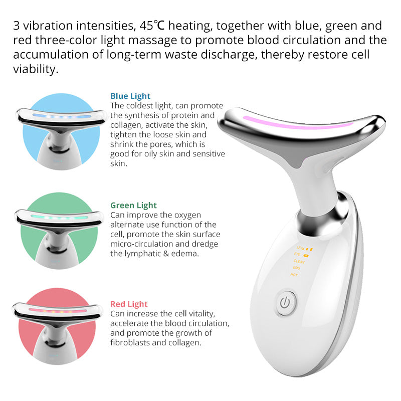 Look and feel your best with the Thermal Neck Lifting and Massager.