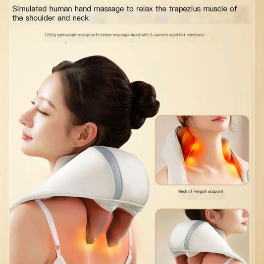 Gift yourself relaxation wherever you are  Electric Shoulder and Neck Massager for Pain Relief