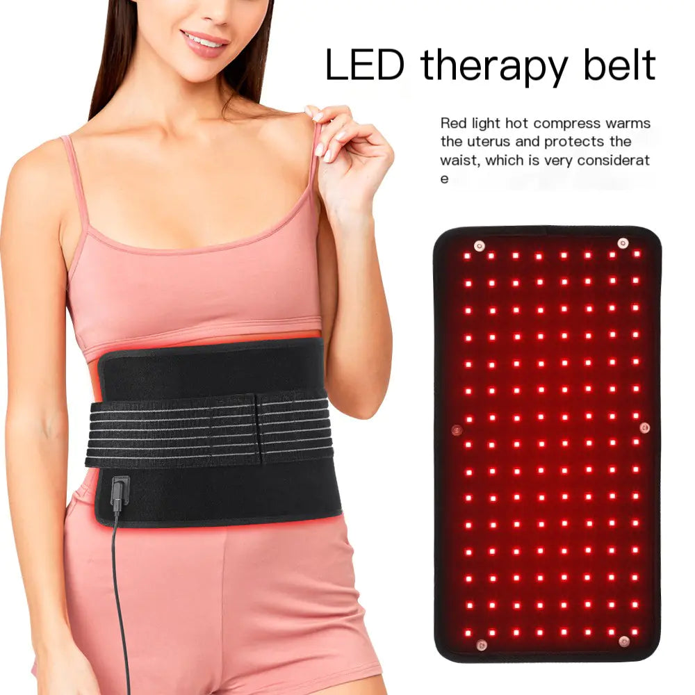Experience the ultimate in relief and wellness with our revolutionary Amazon 120 LED Light Therapy Infrared Heating Belt.