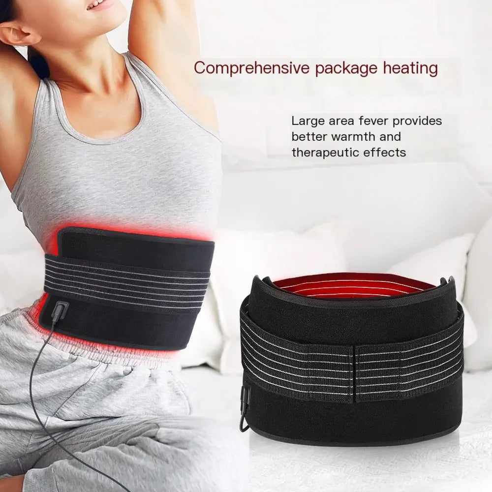 Experience the ultimate in relief and wellness with our revolutionary Amazon 120 LED Light Therapy Infrared Heating Belt.
