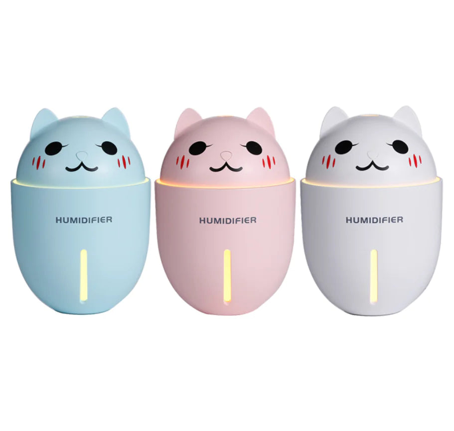 Enjoy a fresher and more confortable space with our Cat Humidifier with Fan and Night Light